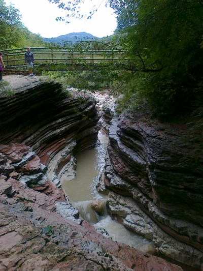 Il ponte da dove si possono vedere i Brent de l'Art.