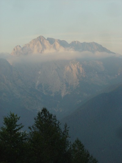 Spettacolare Monte Coglians da Rifugio Chiampizzulon.