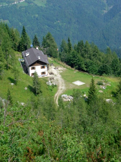 Di nuovo in vista del Rifugio Chiampizzulon (birra birra birra!)