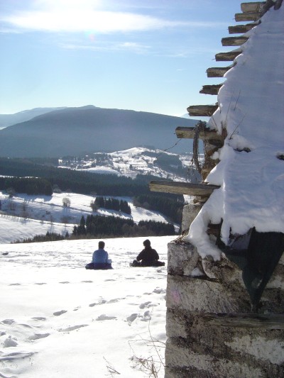 Col Indes - Vecchia stalla poco lontano da Malga Pian Lastre.