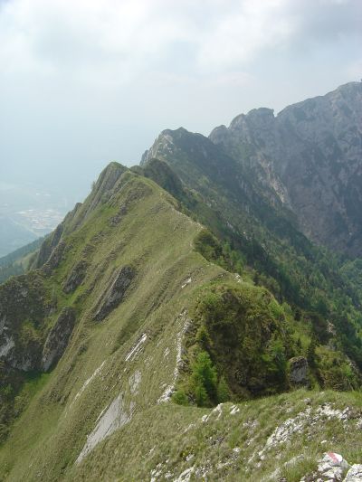 Il profilo di cresta appena percorso.