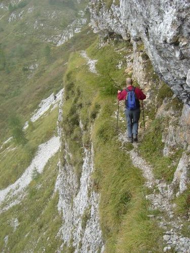 Sulla via del ritorno, mai scontata quassù in Alpago.