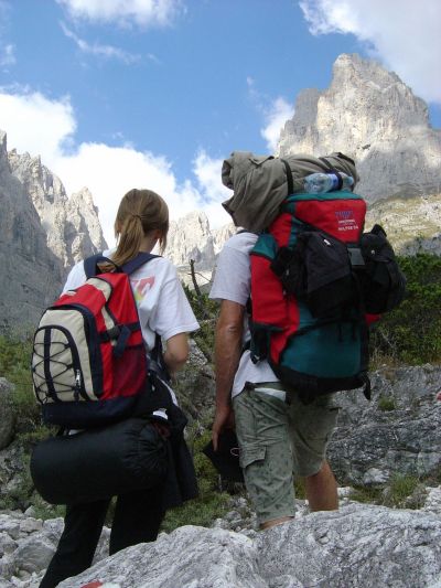 Uno sguardo alla lunga valle che dovremo pian piano salire.