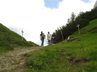 Forcella Forada: un'ottima vista sulla Val del Boite, nubi permettendo!