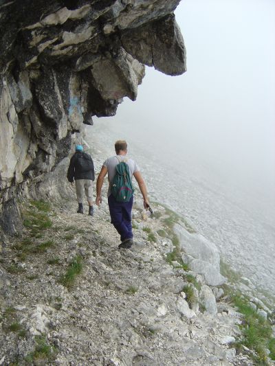 Simpatico passaggio poco prima del Rifugio Semenza.